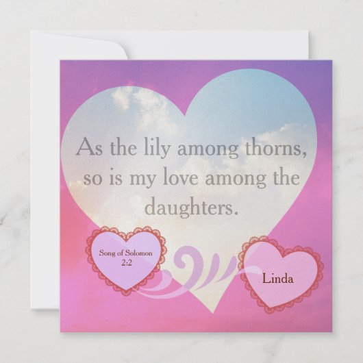 Solomon-Ermutigungskarte Karte (Vorderseite)