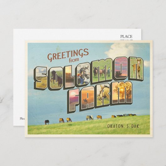 Solomon Farm Postkarte (Vorne/Hinten)