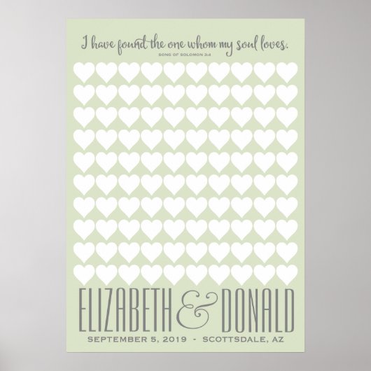 Solomon Hochzeitspender - WÄHLEN SIE IHRE FARBE Poster (Vorne)