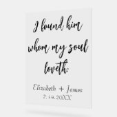 Solomon, ich habe die eine KJV-Hochzeit gefunden Acrylschild (Winkel)