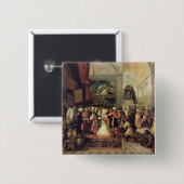 Solomon im Fiskus des Tempels, 1633 Button (Vorne & Hinten)