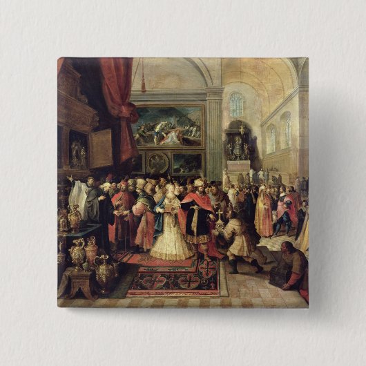 Solomon im Fiskus des Tempels, 1633 Button (Vorderseite)