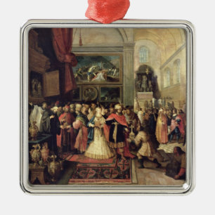 Solomon im Fiskus des Tempels, 1633 Ornament Aus Metall