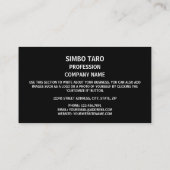 Solomon Islander Flag & Coat of Arms Visitenkarte (Rückseite)