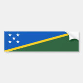 Solomon Islands Flag Autoaufkleber (Vorne)