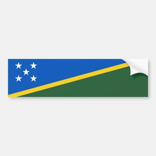 Solomon Islands Flag Autoaufkleber (Vorne)
