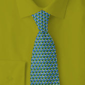 Solomon Islands Flag Brick Pattern Krawatte