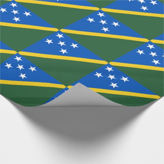 Solomon Islands Flag Geschenkpapier (Ecke)