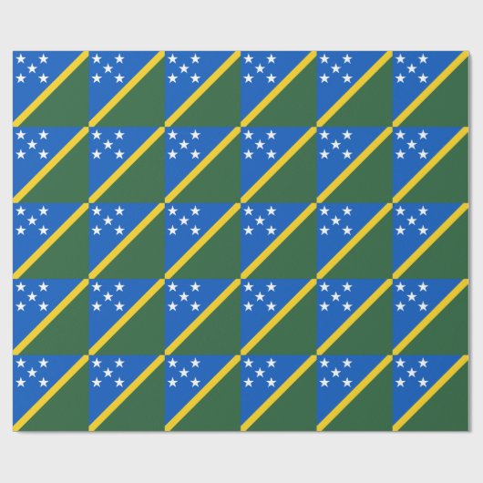 Solomon Islands Flag Geschenkpapier (Flach)
