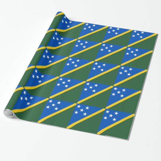 Solomon Islands Flag Geschenkpapier (Ungerollt)