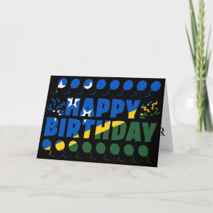 Solomon Islands Flag Patriotic Birthday Karte