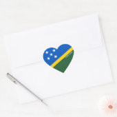 Solomon Islands Flag Splendid Patriotic Herz-Aufkleber (Umschlag)