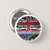 Solomon Islands Solomon Islander British UK Tree Button (Vorne & Hinten)