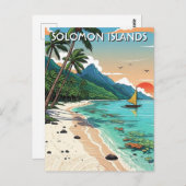 Solomon Islands Travel Postkarte (Vorne/Hinten)