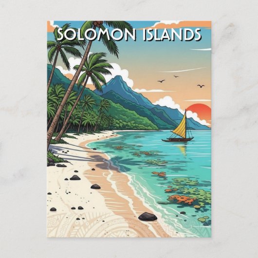 Solomon Islands Travel Postkarte (Vorderseite)