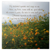 Solomon-Lied 2:10-12, Bibelverse, Blume
