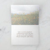 Solomon-Lied 2:10-12, Bibelverse, Blume-Karte Dankeskarte (Innenseite)