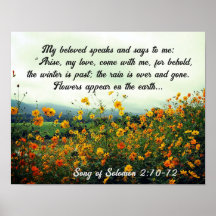Solomon-Lied 2:10-12, Bibelverse, Blume