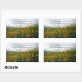 Solomon-Lied 2:10-12, Bibelverse, Blume Rechteckiger Aufkleber (Blatt)