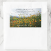 Solomon-Lied 2:10-12, Bibelverse, Blume Rechteckiger Aufkleber (Tasche)