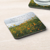 Solomon-Lied 2:10-12, Bibelverse, Blume Untersetzer (Linke Seite)