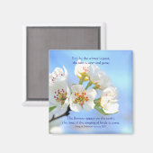 Solomon-Lied 2:11-12a Die Blume erscheinen Magnet (Vorderseite/Rückseite)