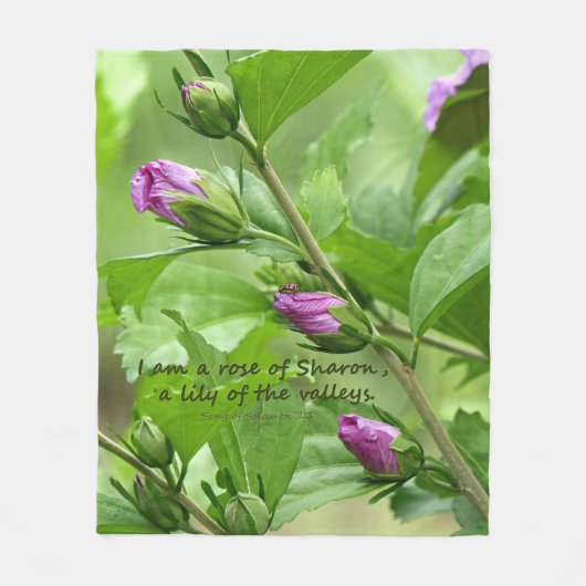 Solomon-Lied 2:1 Fleecedecke (Vorderseite)