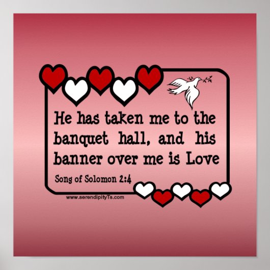 Solomon-Lied 2:4 Poster (Vorne)