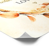 Solomon-Lied 3:4 Elegante Herbstblorbibel Poster (Ecke)