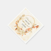 Solomon-Lied 3:4 Elegante Herbstblorbibel Serviette (Ecke)