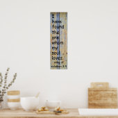 Solomon-Lied 3:4 Poster (Küche)