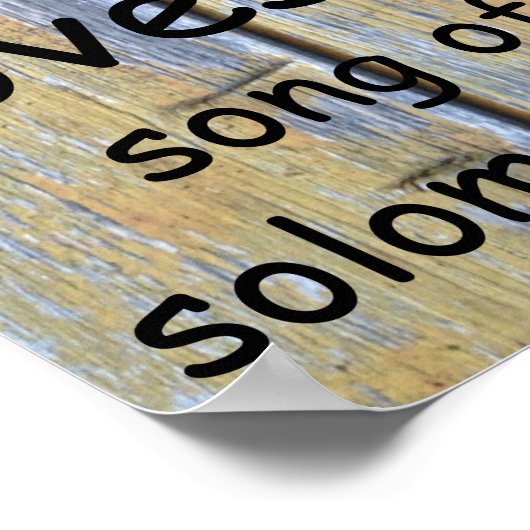 Solomon-Lied 3:4 Poster (Ecke)