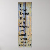 Solomon-Lied 3:4 Poster (Vorne)