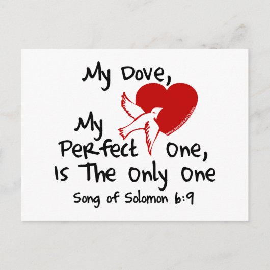 Solomon-Lied 6:9 Postkarte (Vorderseite)