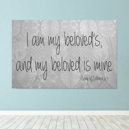 Solomon-Lied Leinwanddruck (Insitu (Holzboden))