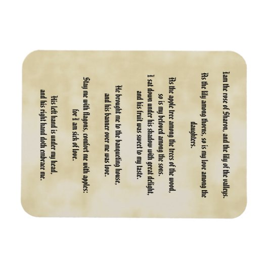 Solomon-Lied Magnet (Horizontal)