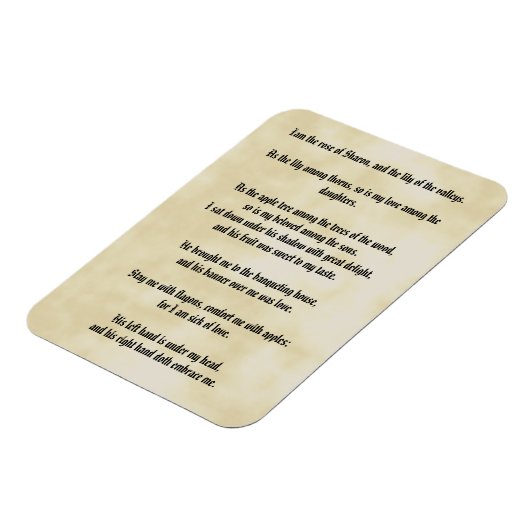 Solomon-Lied Magnet (Linke Seite)