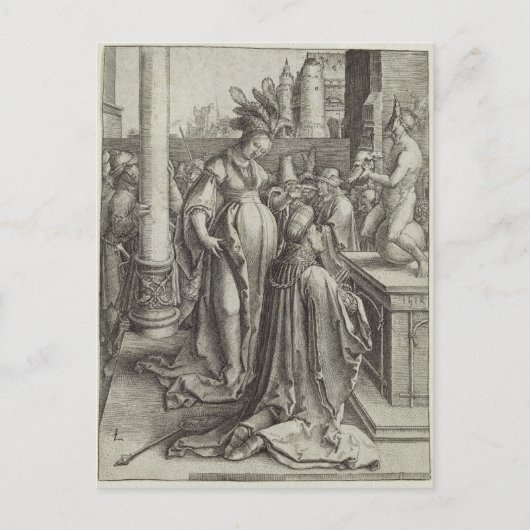 Solomon Prays vor Graven Image, c.1514 Postkarte (Vorderseite)