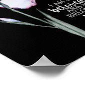 Solomon Song 6:3 Ich bin mein geliebter weißer Iri Poster (Ecke)