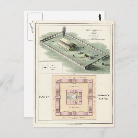 Solomon-Tempel Postkarte (Vorne/Hinten)