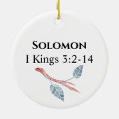 Solomon und der Schatz der Weisheit Jesse Tree Keramik Ornament (Hinten)