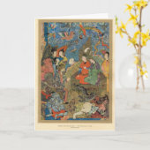 Solomon und die Königin von Sheba, 16. Jahrhundert Karte (Gelbe Blume)