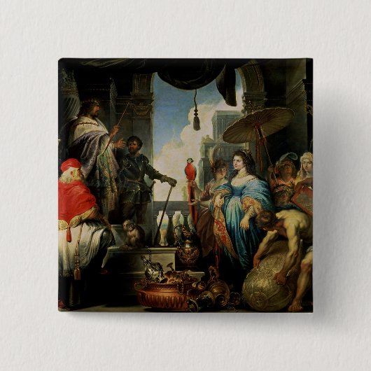 Solomon und die Königin von Sheba Button (Vorderseite)