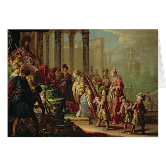 Solomon und die Königin von Sheba oder Esther vor (Vorderseite (Horizontal))