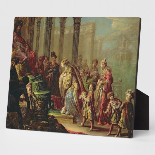 Solomon und die Königin von Sheba oder Esther vor  Fotoplatte (Seite)