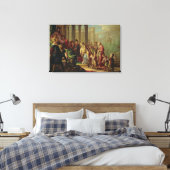Solomon und die Königin von Sheba oder Esther vor Leinwanddruck (Insitu (Schlafzimmer))