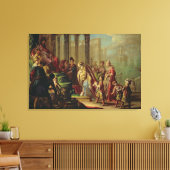 Solomon und die Königin von Sheba oder Esther vor Leinwanddruck (Insitu (Wohnzimmer))