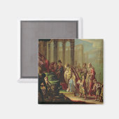 Solomon und die Königin von Sheba oder Esther vor Magnet (Vorderseite/Rückseite)