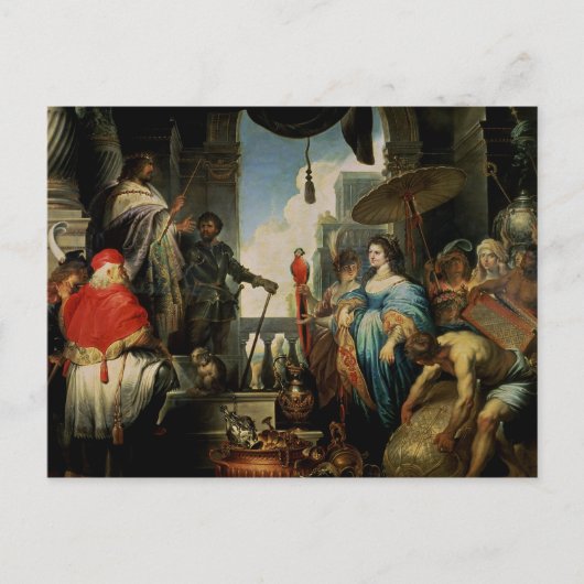 Solomon und die Königin von Sheba Postkarte (Vorderseite)