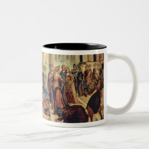 Solomon und die Königin von Sheba Zweifarbige Tasse